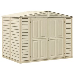 Сарай пластиковый DuraMate 240x163x186 см слоновая кость (20024)