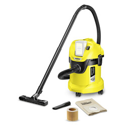 Пылесос Karcher профессиональный аккумуляторный WD 3 Battery 36В, контейнер 17л, 5.2кг, без АКБ и ЗП