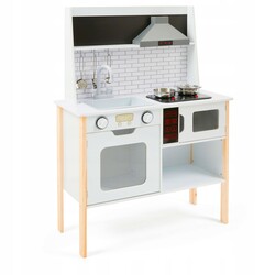 Дерев'яна ігрова кухня Ecotoys STYLE зі звуковими та світловими ефектами (PLK537)