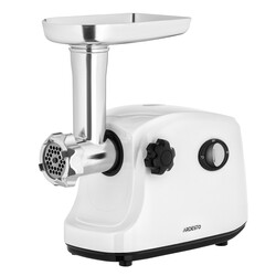 Мясорубка ARDESTO, 1700Вт, призв. -1.6кг/мин, 3 решетки + для колбас., кеббе, пластик, белый