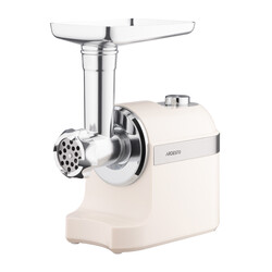 Мясорубка ARDESTO, 1800Вт, 2кг/мин, 3 решетки, насадка для колбас, кеббе,пластик, бежево-серебристый