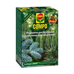 Тверде добриво тривалої дії для хвойних COMPO 1кг (2741)