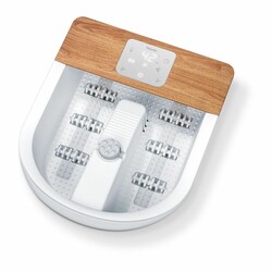 Массажная ванночка для ног Beurer, от сети, 3 режима, 3 насадки, сенс. упр., вес - 3,54кг, бело-кори