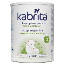 Суха молочна суміш на козячому молоці KABRITA 3 від 12 міс. 800 г. (8716677008622)