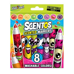 Scentos. Набор ароматных маркеров для рисования - ПЛАВНАЯ ЛИНИЯ (8 цветов) (40605)