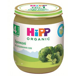 HiPP. Овочеве пюре Брокколі, 4+ м. 125 р.(9062300131151)
