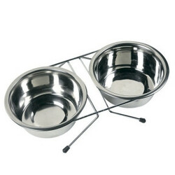 Trixie. Підставка і дві миски по 0,2л(4011905248301)