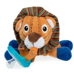 Nuby. Мягкая игрушка Лев, с держателем для пустышки (2000127071691)