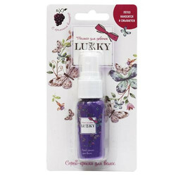 LUCKY.Спрей-фарба для волосся з ароматом винограду, фіолетова, 20 мл(4630039086063)