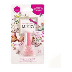 LUCKY. лак д.нігтів "Конфетті-мікс" біло-рожевий мікс з білими квіточками 5,5 мл(4630073231122)