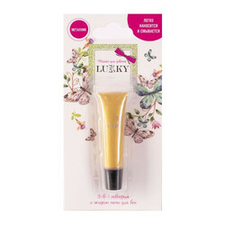 LUCKY. 2-в- 1 аквагрим і рідкі тіні д.століття металік, золотий(4630073231085)