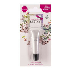 LUCKY.2-в- 1 аквагрим і рідкі тіні д.століття металік, срібний(4630073231078)