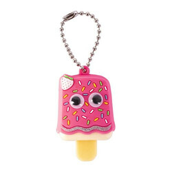 LUCKY. бальзам для губ Ice - cream з ароматом полуничного морозива 1,2 г, з підвіскою-ланцюжком(4630049424060)