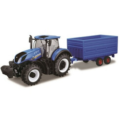 Bburago. Автомодель серии Farm - ТРАКТОР NEW HOLLAND с прицепом (18-44067)