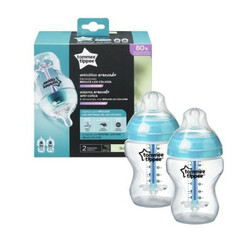 Tommee Tippee.  Бутылочка для кормления антиколиковая 2Х260 мл (71593)