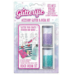 Glitterific.  Ігровий набір для юного дизайнера ПЛЯЖНА МРІЯ(блискітки в асортименті, наклейки)  (GL