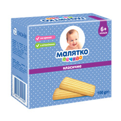 Малятко.  Детское печенье классическое  100 г (4820123511902)
