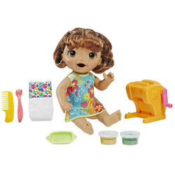Hasbro. Лялька Baby Alive Hasbro Малятко брюнетка і макарони(E3696)