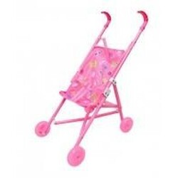 Кукольная коляска металлическая, трость,колеса светящиеся