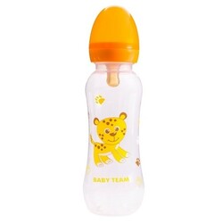 Baby Team.  Пляшка для годування з латексною соскою і  250 мл 0 мес(1310)