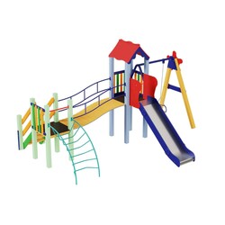 Kidigo. Детский комплекс Верблюжонок, высота горки 1,2 м (11603)