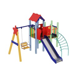 Kidigo. Детский комплекс Ласточка, высота горки 1,5 м (11704)