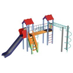 Kidigo. Детский комплекс Вагончик, высота горки 1,5 м (11784)