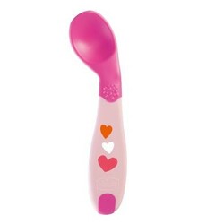 Chicco. Ложка "First Spoon",(8m+) Рожева(8058664111084)