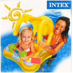 Bestway. Лодка Bestway с отверстиями д/ног и тентом 81х58см (729861)