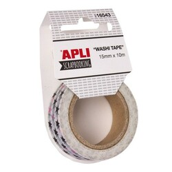 Apli Kids. Декоративний скотч: Зірки, 15 мм х 10 м(8410782165439)