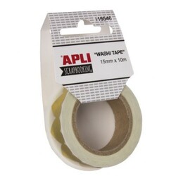 Apli Kids. Декоративний скотч: Золоті серця, 15 мм х 10 м(8410782165460)