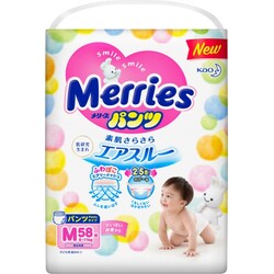 Merries.Трусики Merries M(6-11 кг), 58 шт.(230591)
