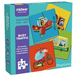 Mideer. Пазл Бизи Трафик (MD3037)