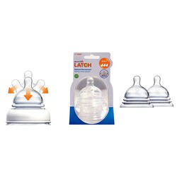 Munchkin. Соска силиконовая LATCH 6+ (stage 3), 2 шт (5019090116466)