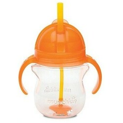 Munchkin. Пляшка непроливна "Tip & Sip", 207мл, 6мес+ помаранчевий(2900990720934)