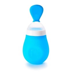 Munchkin. Ложка для первого прикорма Munchkin "Squeeze", голубая (5019090123983)