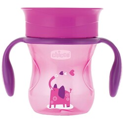 Chicco. Поильник-непроливайка Perfect Cup 12м+ Розовый, 200 мл (8058664081370)