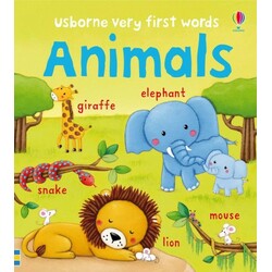 Usborne.  Розвиваюча книга "Перші слова: тварини"(9781409551706)