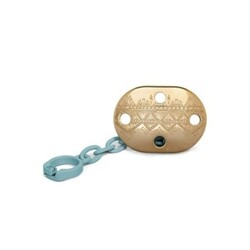 Suavinex. Ланцюжок/ кліпса для пустушки Couture, блакитна(8426420046220)