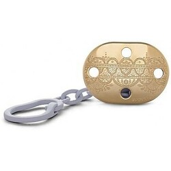 Suavinex. Ланцюжок/ кліпса Couture для пустушки, фіолетова(8426420046183)