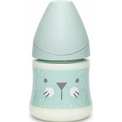 Suavinex. Бутылочка "Hygge: Уютные истории", круглая соска медленный поток бирюзовая (8426420069045)