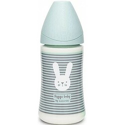 Suavinex. Пляшка "Hygge : Затишні історії", 270 мл, кругла соска 3-позиційна Бірюзова (84264200