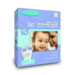 Lansinoh. Пакеты для хранения замороженного грудного молока, 180 мл (50 шт., из полиэтилена) (40055)