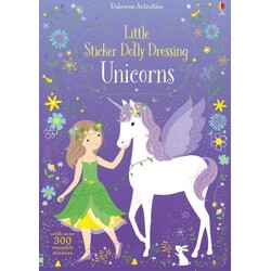 Usborne. Розвиваюча книга з багаторазовими наклейками Однороги(300 наклейок) (9781474946513)