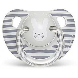 Suavinex. Пустушка анатомічна "Hygge: Затишні історії", 6-18 міс., сірий зайчик(8426420068048)