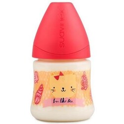 Suavinex. Бутылочка Морские истории, 150 мл, 0+ Розовая (8426420043083)