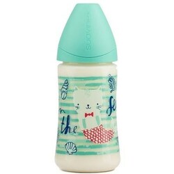 Suavinex. Бутылочка для кормления Морские истории Зеленая 270 мл (8426420043564)