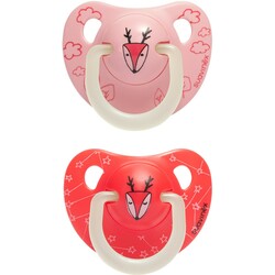 Suavinex. Набір пустушок анатомічних Оленя 6-18 місяців нічна Рожевий 2 шт(8426420049535)