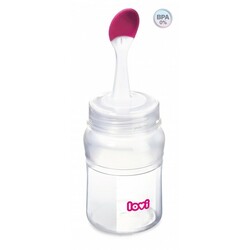 Lovi. Пляшка силіконова 120 мл з ложечкою(10/832)