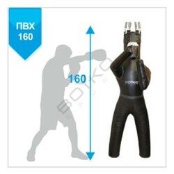 BS Спорт. Бокс DUX манекен - з ногами, PWX, LEFT на 6 пружин L18sm з диском, що обертається, 160x55sm (b